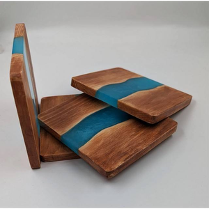 Wholesale Luxury Eco-Friendly <b>Square</b> Design Resin Coaster with Custom Diameter and Thickness by Saniya Handicraft - Product Image 3