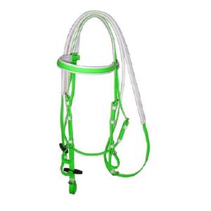 Bridon équestre occidental en gros, équipement pour chevaux en nylon enduit de PVC avec muserolle intégrée pour l'équitation - Product Image 5