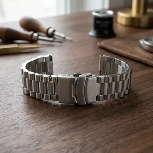 Bracelet de montre intelligent unisexe de luxe GD09 en acier inoxydable avec boucle en acier inoxydable, bracelet de montre souple et réglable, pièces de montre - Product Image 3