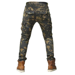 Men Pure Color Denim Cotton <b>Vintage</b> Wash Hip Hop Pencil Pants Work <b>Trousers</b> Free Size Stretch Cotton Jeans High Street Style - Product Image 3