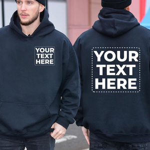 Sudadera sencilla de algodón con logotipo personalizado, cálida, transpirable, de calidad y estructura resistente, ideal para el ejercicio diario. - Product Image 1