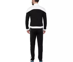 High Grade <b>Men's</b> Contrast Tracksuit Stand Collar Zipper <b>Jacket</b> <b>Slim</b> <b>Fit</b> Jogger Set Custom Print Sportswear Breathable Sweatsuits - Product Image 4