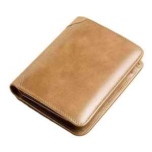 Portefeuille en cuir véritable classique de luxe, le plus demandé, design vintage unique, léger, fermeture éclair, portefeuille en cuir pour homme - Product Image 3