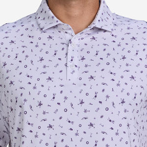 เสื้อโปโลผู้ชายแขนสั้นสำหรับเล่นกอล์ฟเสื้อโปโลแห้งเร็วออกแบบได้ตามต้องการ - Product Image 4