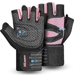 Offre Spéciale gants d'haltérophilie demi-doigt Fitness gants de gymnastique avec support de poignet pour hommes et femmes haltérophilie - Product Image 6