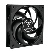 Ventilateur de boîtier PC XINMAI 120 mm à haut débit d'air, 66 CFM, 2200 tr/min, 2,7 mm H2O, 4 broches, roulement hydraulique, ventilateur de refroidissement performant pour ordinateur