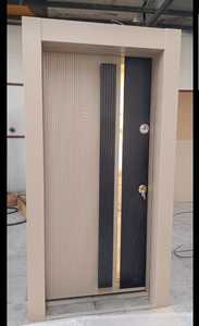 Porte de sécurité en acier antivol économique avec un design moderne pour les appartements, les villas, les hôtels, les entrées résidentielles - Product Image 2