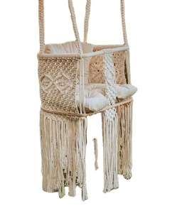 Baby Gift Rope Shower COTTON HANDMADE NATURAL Baby <b>Swing</b> Set Style Color baby bedside sleeper - Product Image 1