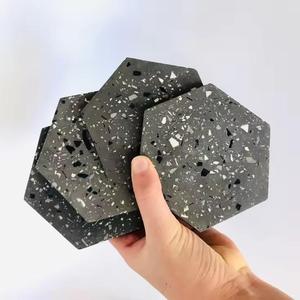 Sous-verre rond carré en résine époxy avec forme carrée et au meilleur prix - Product Image 3