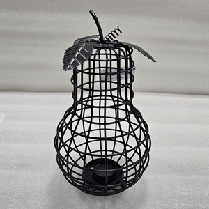 Support de lampe à thé décoratif en métal noir de taille moyenne de qualité supérieure - Product Image 1