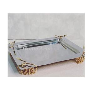 Plateau de service de nourriture en acier inoxydable Design classique Taille personnalisée Dates Plateau de chocolats au prix le plus bas - Product Image 3