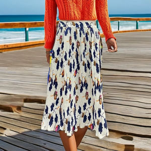 ชุดว่ายน้ำชิ้นเดียวกระโปรงโสร่งชายหาดผ้าโพลีเอสเตอร์พิมพ์ลายชุดชายหาดชุดบิกินี่พิมพ์ลายไซส์สำคัญ - Product Image 3