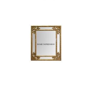 High Grade <b>Gold</b> Plated Premium Quality Metal Made Rectangular Fancy Stylish Frame Home & Hotel Lobbies Wall Decorative <b>Mirror</b> - Product Image 1