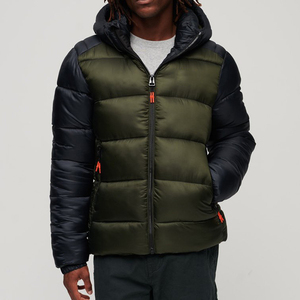 Vestes matelassées OEM Vestes matelassées en duvet pour hommes surdimensionnées avec logo personnalisé Vestes matelassées confortables d'hiver personnalisées - Product Image 3