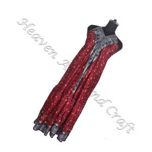 Nouvelle Collection Vintage vêtements pour femmes indien Vintage Sari robe Hippy Collection d'été 2023 dames élégant dîner sans manches Dres - Product Image 5