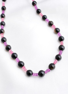 เครื่องประดับแฟชั่นทัวร์มาลีนหลากหลายแบบ ขนาด 3 ถึง 7 มม. สร้อยคอพลอยประดับลูกปัด แฟชั่นทัวร์มาลีนและโกเมน สำหรับทำเครื่องประดับชั้นดี - Product Image 3