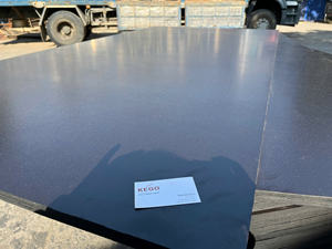 Contreplaqué filmé pour la construction, contreplaqué de coffrage 18 mm, contreplaqué filmé en bois d'acacia, couleur noire, stratifié - Product Image 5