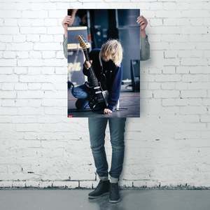 Nirvana Canvas <b>Poster</b> with Black <b>Frame</b> - Product Image 3