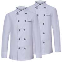 MISEMIYA Lot de 2 vestes de chef à manches longues pour femmes - Origine SRI LANKA - Réf. 844