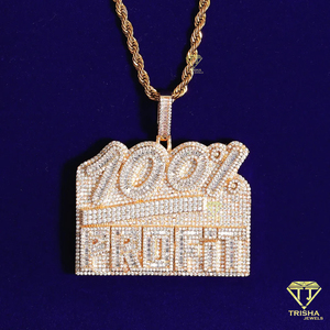 Iced Out 100% Profit Hommes Pendentif Collier Micro Pave 3D Hip-Hop Pendentif Simulé Diamant Chaud Populaire Bijoux Cadeaux - Product Image 3