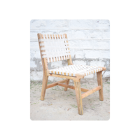 Fauteuil de relaxation gonflable multifonctionnel moderne à hauteur réglable en bois de manguier pour usage intérieur/extérieur et commercial, idéal pour salle de bain