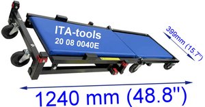 ITA Tools OEM ODM 2-IN-1 Easy <b>Foldable</b> <b>Cart</b> Creeper Seat with 227kg Weight Capacity - Product Image 3