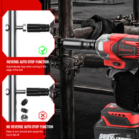 Obeng Impack Elektrik Tanpa Kabel 1200Nm Brushless 1/2 Inch Drive 4 Kecepatan DIY 18V Bertenaga Baterai ONEVAN Power Tool
