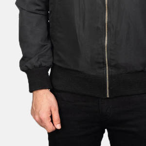 Vente en gros Vestes de bombardier en toile longue pour hommes High Street à capuche col montant décoration légère poche meilleure condition hiver - Product Image 6