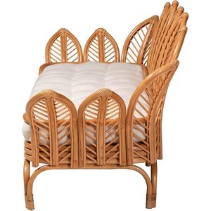 Loften Modern Style Bohemian Light Honey <b>Rattan</b> <b>Daybed</b> for Outdoor Leisure Poolside Courtyard Park Vietnam - Product Image 3