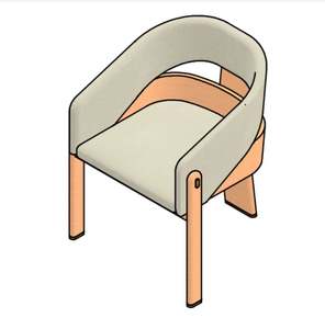 <b>Cushioned</b> <b>Seat</b> Dining Room Home Furniture Modern HE 004 Dining Chairs ASH Frame Wrapped with Fabric/PVC - Product Image 2