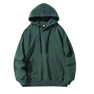 Vente chaude qualité supérieure goutte épaule à capuche 400 Gsm tissu polaire épais avec pull à capuche surdimensionné - Product Image 6