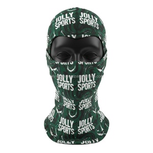 Balaclava Premium pour femmes, 220GSM, polyester extensible, élasthanne, motif vert, logo personnalisé par transfert thermique, respirant, balaclava d'extérieur - Product Image 1