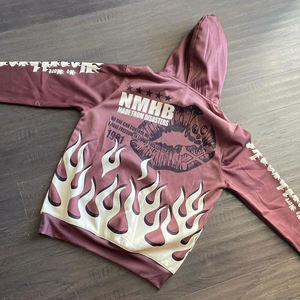 Nouveau style de sweat à capuche Logo personnalisé 100% coton impression personnalisée sweats à capuche et sweat-shirts pour hommes respirant sweat à capuche zippé pour hommes - Product Image 5