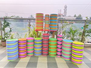 Bolsas de Compra Reutilizables Grandes de Nylon PP Tejido a Rayas Ecológicas, Plástico de Polipropileno Reciclado Sostenible, Color Personalizado - Product Image 3