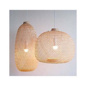 Lanterne en bambou d'Asie, lustre, abat-jour créatif vietnamien, restaurant, bambou personnalisé - Product Image 6