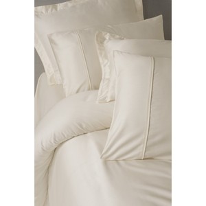 Cotton Box Silky Satin Double Duvet Cover <b>Set</b> Ecru Solid Pattern Home <b>Comforter</b> Washed Technics Comfortable Feature - Product Image 2