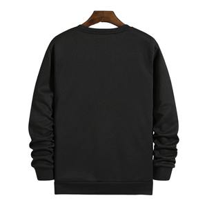 Sudadera con cuello convertible y botones para hombre, estilo adaptable, cuello semisimulado, silueta elegante, atractivo informal inteligente - Product Image 2