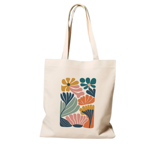 <b>Tote</b> <b>Bags</b> Bulk <b>Grey</b> Geometric Custom Logo Printed Reusable Cotton Canvas Shopper | Travel Shopping Beach Storage Handbags - Product Image 4