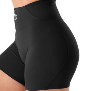Shorts de sport pour femmes, sans couture, taille haute, contrôle du ventre, entraînement physique, yoga, course à pied - Product Image 5