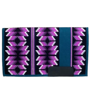 Manta de caballo occidental de diseño personalizado OEM almohadillas de sillín de lana duraderas con Esquinas reforzadas para jinetes ecuestres - Product Image 1