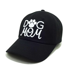 Gorras de Béisbol Unisex de Lona Negras sin Estructura con Logotipo Bordado en 3D de Alta Calidad para Mamá de Perro, Marca Deportiva - Product Image 3