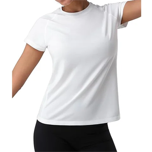 Nueva llegada de las mujeres más tamaño logotipo personalizado camiseta niñas camiseta de alta calidad 3D imprimir camisetas de algodón - Product Image 6