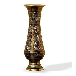 Nuevo florero decorativo de latón macizo, diseño Floral pintado a mano, florero clásico personalizado con patrón de logotipo - Product Image 2