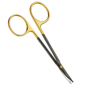 Tijeras de disección de alto grado Tijeras de estrabismo Curvadas TC Blunt 115 mm Tijeras de 4 12 pulgadas - Product Image 3