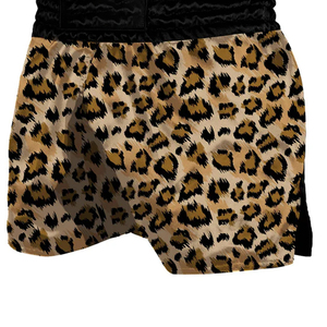 กางเกงมวยไทยและชกมวยแบบสั่งทำขายส่ง ผ้าโพลีเอสเตอร์ ระบายอากาศได้ดี เป็นมิตรกับสิ่งแวดล้อม น้ำหนักเบา พิมพ์ลายแบบซับลิเมชั่น สำหรับกีฬา MMA - Product Image 5