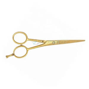Stainless Steel Gold Plated Professional Barber <b>Scissors</b> Hair Cutting <b>Shears</b> for Stylists Barber <b>Scissors</b> - Product Image 4