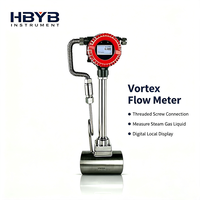 Medidor de Flujo Vortex Roscado de Alta Precisión con Pantalla Local para Aire Comprimido, Vapor, Agua Potable, Gas Natural y Aceite de Proceso