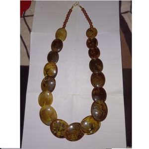 Joyería de moda collar de resina piedra Collar corto mujeres América regalo fiesta figura collares colgante boda - Product Image 3