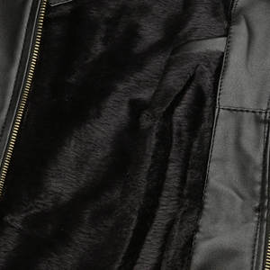 Veste en cuir pour hommes confortable et souple High Street livraison rapide taille régulière saison d'hiver veste en cuir de motard pour hommes - Product Image 6