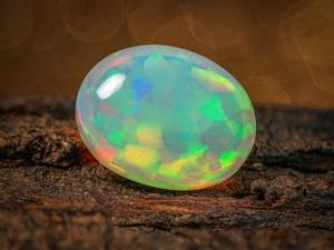 Ópalo de Fuego Etíope Blanco Natural de 5.55 CT, Certificado por Terceros, Destello Brillante, Piedra de Nacimiento de Octubre - Product Image 6